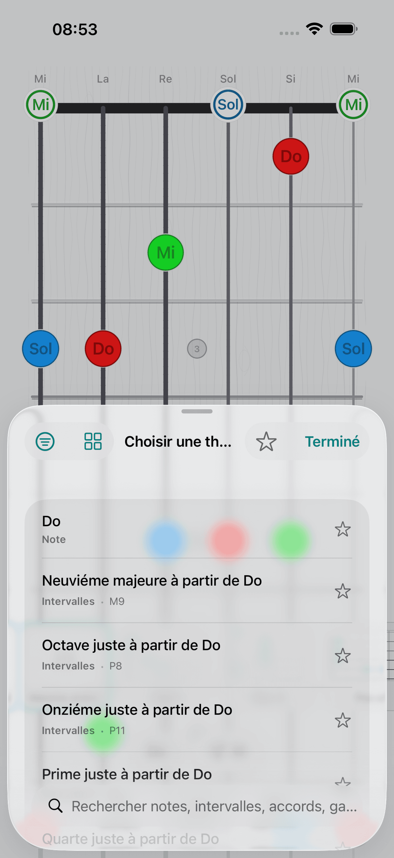 Capture d'écran Capo : Choisir une théorie